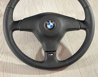 BMW Leather Sport steering wheel 385mm 1161015 E30 E31 E32 E34 E36