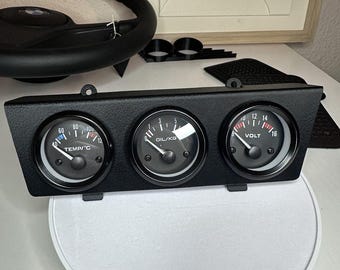 BMW E30 Gauge Holder – Triple 52mm VDO Mount | Ashtray Replacement Panel