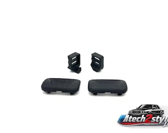 BMW E30 E28 E23 Rear Sunshade Mount Set | Holders + Hooks Left Right | Sunblind Clips