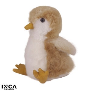 PREMIUM Baby Alpaca Fur Penguin -Real Alpaca Fur - Stuffed Bird Toy -Plush Toy - Peruvian Toy from Peruvian Artisans- Special Gift
