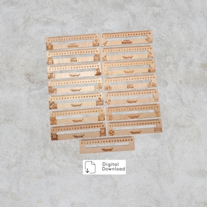 Leselineal und Lesehilfe für Kinder zur Einschulung und in der Grundschule | Leseschablone oder Lesezeichen für das Schulkind | SVG Datei