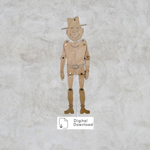 Jumping Jack | Divertimento fai da te e giocattoli per bambini | File SVG Jumping Jack per taglio laser