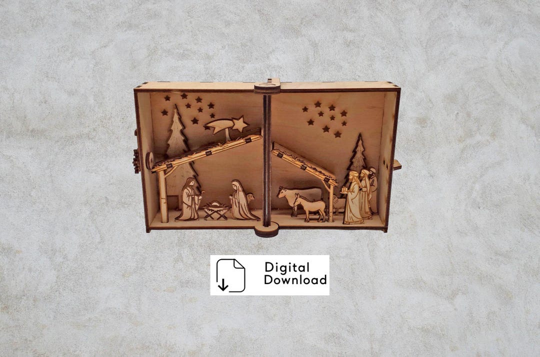 Miniature Nativity Scene as a Foldable Mini Nativity Scene | Mobile ...