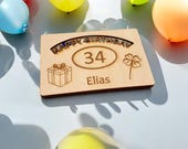 Geburtstag, Geburtstagsgeschenk, Einsteckkarte für Geldschein oder Gutschein, svg Datei für Lasercutter zum Download, DIY Geburtstagskarte