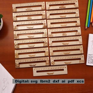 Règle de lecture école primaire, aide à la lecture pour enfants, marque-page, modèle de lecture écolier, cadeau pour l'inscription scolaire, fichier svg, fichier laser