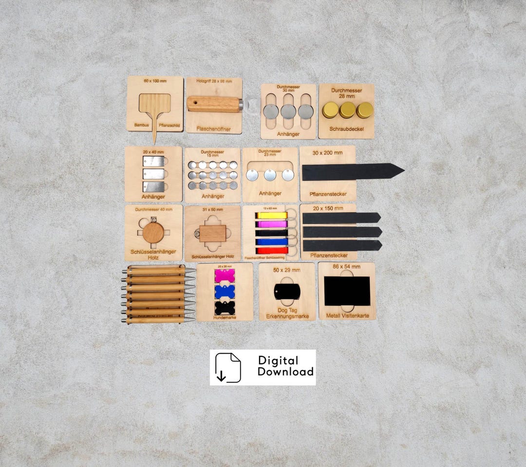 Templates Xtool Examples Xtool F1 Jigs & Engraving Templates as a Precise Positioning Aid for ...