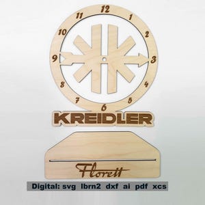 Kreidler Tarcza zegara Zegar ścienny Tarcza zegara dziadka, 50ccm, mokick, motorower, motorower, plik do wycinarki laserowej do pobrania.