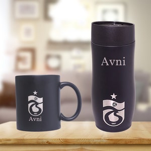 Personalized thermal mug & cup with TRABZONSPOR logo