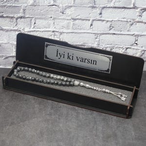 Namen Tesbih aus Naturstein mit Box