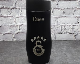 Gepersonaliseerde thermosbeker met naamgravure GALATASARAY