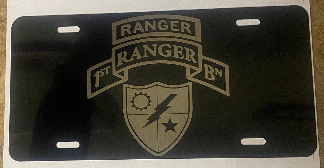 1st Ranger Battalion License Plate - Etsy
