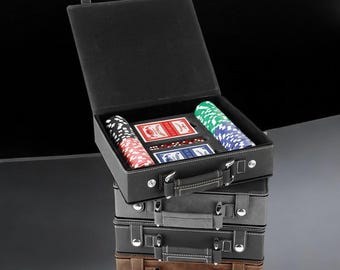 Personalized Leather Poker Set – 100‑Piece Set