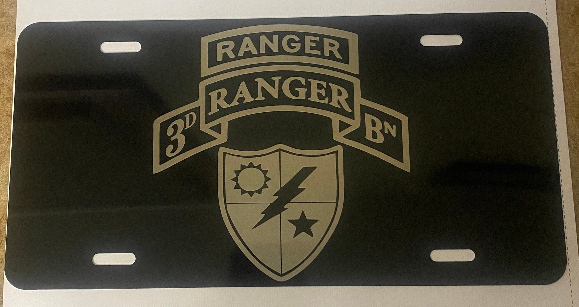3rd Ranger Battalion License Plate - Etsy
