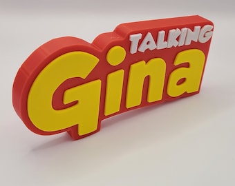 Talking Gina 3D Logo