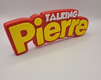 Logotipo 3D de Pierre parlante