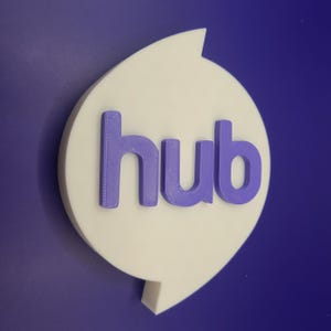 Das 3D-Logo der Drehscheibe