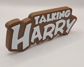 Logotipo 3D de Harry que habla