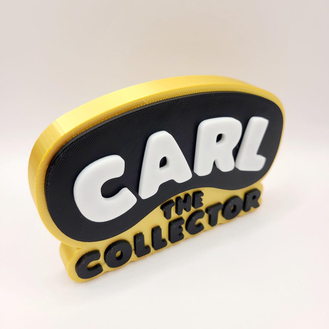 Logotipo 3D Carl the Collector Etsy Portugal