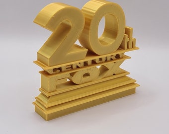 Lef Logo 20th Century Fox Style Logo 3d Printed Pla Plastic Warner Bro Lef Logo 20th Century Fox Style Logo 3d Printed Pla Plastic Warner Bro