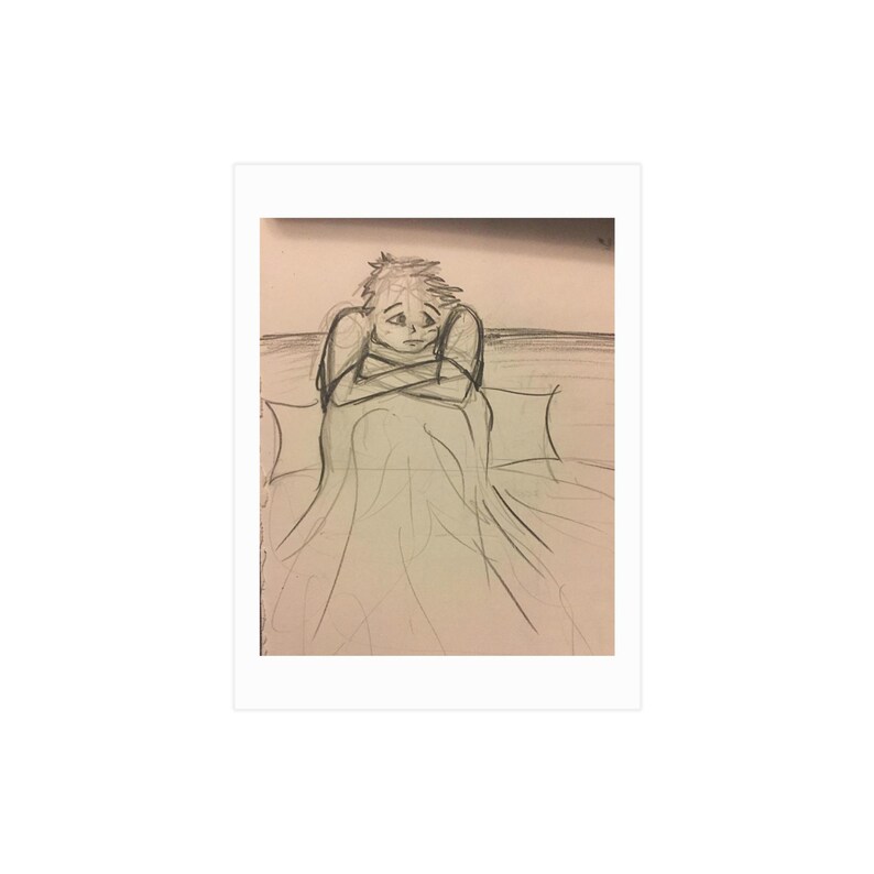 Boy Unframed Prints Illustration, Merchandise, Music, Girl, Art for a