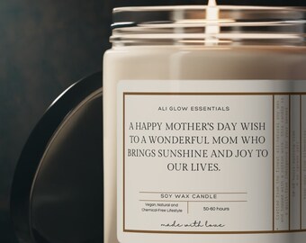 Mother's day Soy Wax Candle, Gift for Her, Stress Relief Gift,  Scented Soy Candle , Calming Candle Gifts