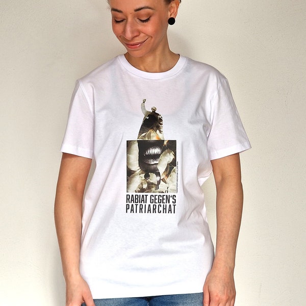 Shirt “Rabiat gegen’s Patriarchat” aus 100 % Bio-Baumwolle – Feminismus Shirt  - Unisex Premium Organic Shirt