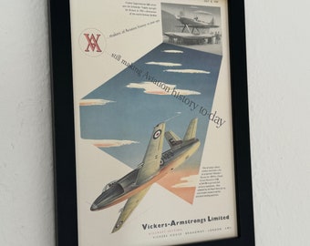 Original 1949 Attacker Advertisement "Still making aviation history"