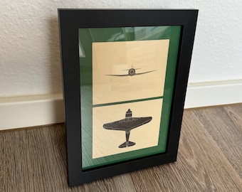 Original 1948 La-7 Recognition Cards - A5 Size