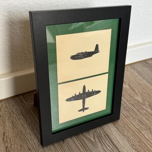 Cartes de reconnaissance originales Sunderland V de 1949 - Format A5