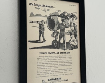 Original 1955 Candair Advertisement "We bridge the Oceans"