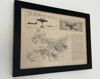 Diagramma originale del Me 210 del 1943