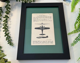 Original 1940s Avro Anson I Aircraft Recognition Card - A5 Size