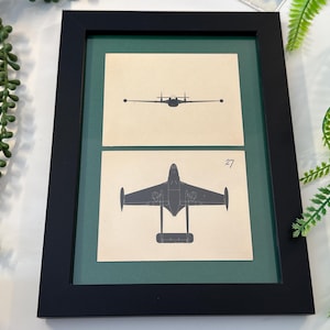 Cartes de reconnaissance originales Venom FB Mk.I de 1950 - Format A5