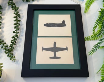 Original 1949 FJ-1 Fury Recognition Cards - A5 Size