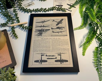 Original 1943 Bv 141B Detail Article - A4 Size