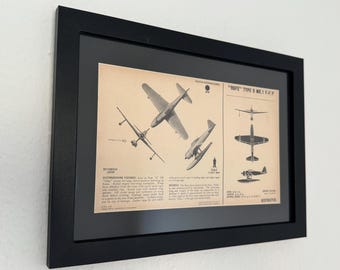 Original 1943 A6M2-N Zero Floatplane Recognition Guide - A4 Size
