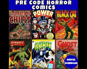 Pre Code Horror Comics Collection - 361 PDF/CBR Vintage Rare Comic Books - Digital Download