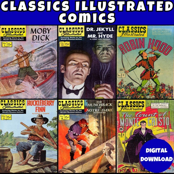 Classics Illustrated Comics Collection - 235 PDF Comic Books - Digital Download