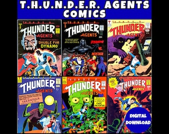 T.H.U.N.D.E.R Agents Comics Collection - 20 PDF/CBR Comic Books By Tower Comics - Vintage Super Hero Comics - Digital Download