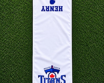 Personalized Baseball Cooling Towels with bag/clip