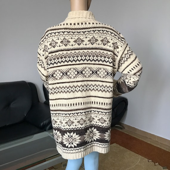 90s St Michaels knit fair isle sweater Vintage ca… - image 9