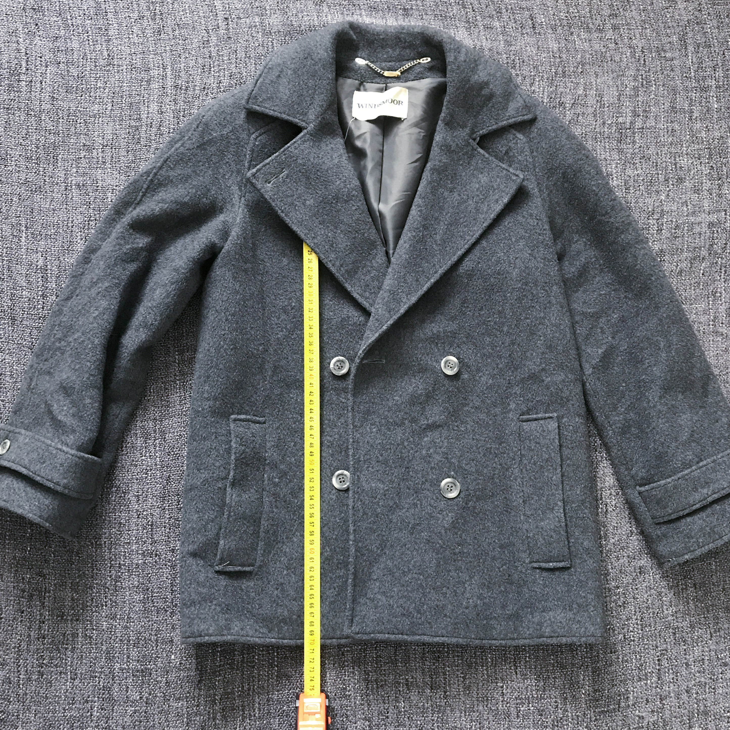 イギリス製 ヴィンテージ ピーコート WINDSMOOR コート Vintage Windsmoor coat - Etsy 日本