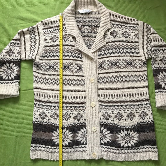 90s St Michaels knit fair isle sweater Vintage ca… - image 7