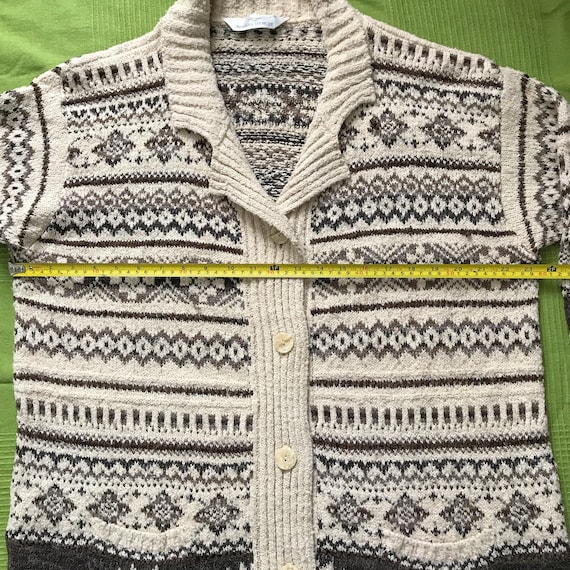 90s St Michaels knit fair isle sweater Vintage ca… - image 3