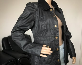 Vtg 90s Miss Selfridge black lightweight jacket for women Vintage clothing Elegant jacket Size 12