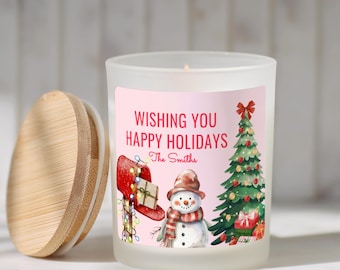 Christmas Candle Gift Christmas Candle Bulk Corporate Happy Holidays Gift Personalized Family Christmas Gift Unique Gift