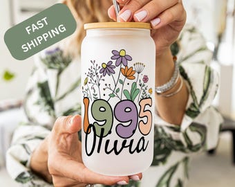 30th Birthday Gift Iced Coffee cup 30th Birthday Gift For Women Personalized 30th birthday 30th Birthday for Friend