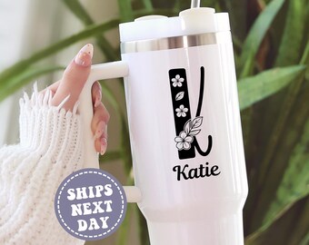 Bridesmaid 40 oz Tumblers Bachelorette Party Cups Personalized 40oz Tumbler with Handle and Straw Bridesmaid Proposal Gift