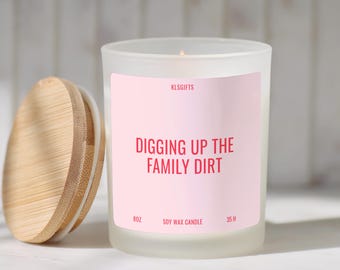 Genealogy Gift Candle Family Tree Gift Genealogy Lover Ancestry Research Funny Candle Gift Family History  Ancestry Gift