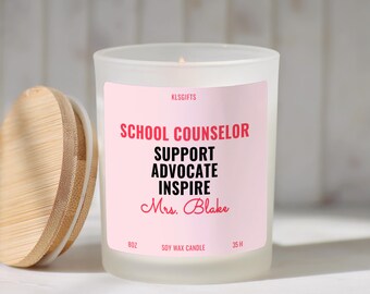 School Counselor Gift Candle Funny Counselor Gift Counselor Appreciation Gift Counseling Gift Thank You